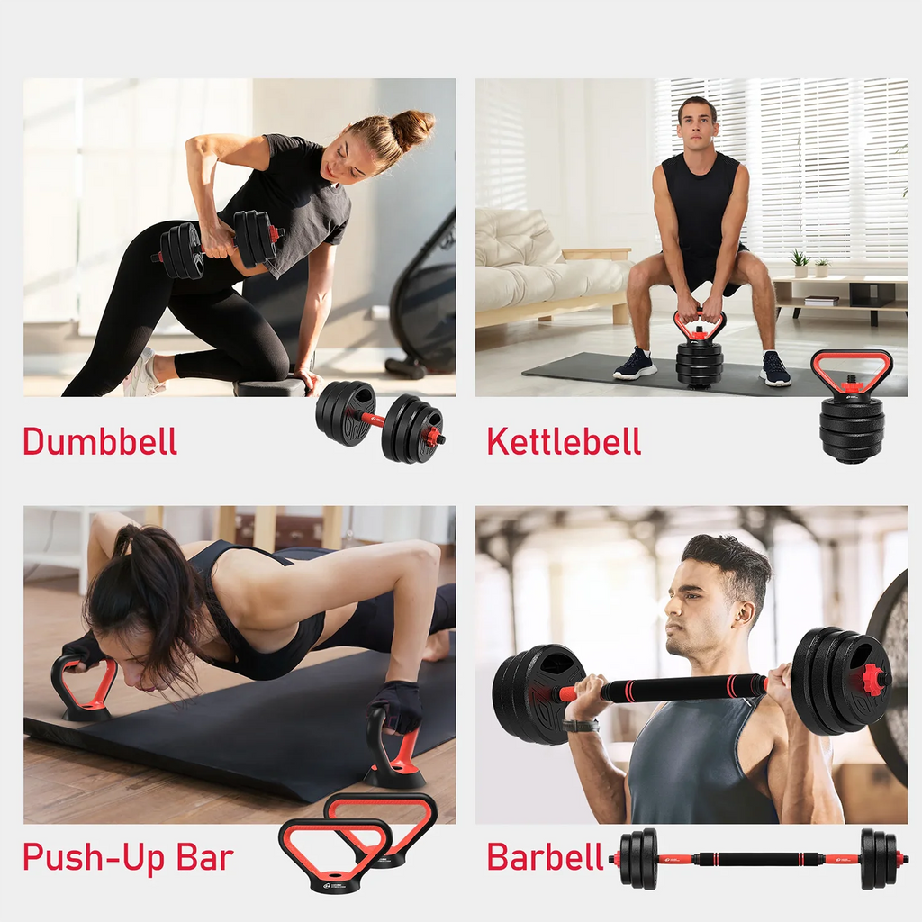 Set Manubri e Bilanciere 20 kg