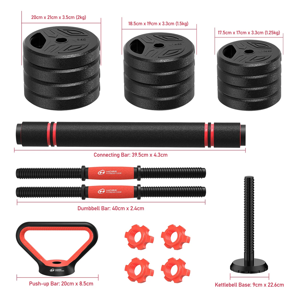 Set Manubri e Bilanciere 20 kg